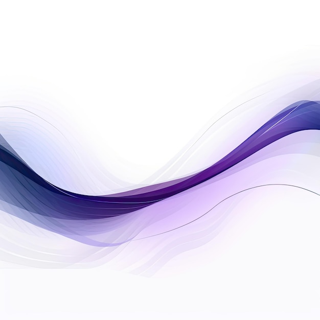 A purple wave with a white background