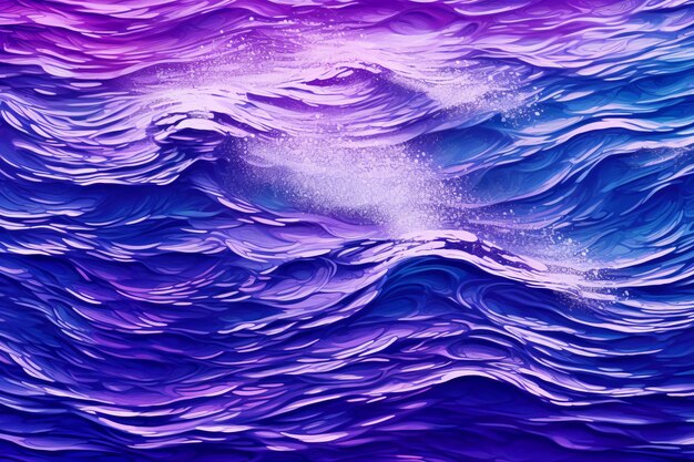 A purple wave with the word sea on it