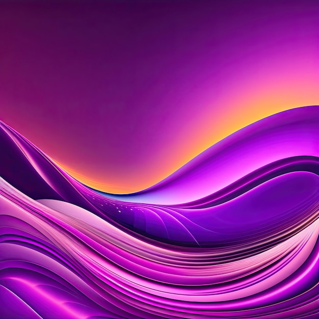 Фиолетовый фон волны