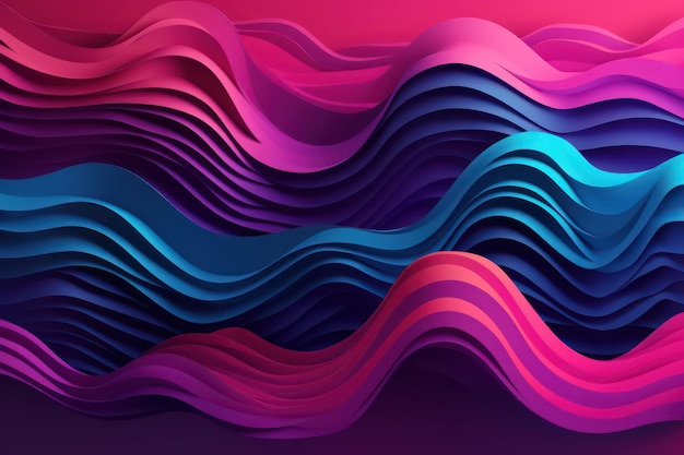 purple waves desktop background