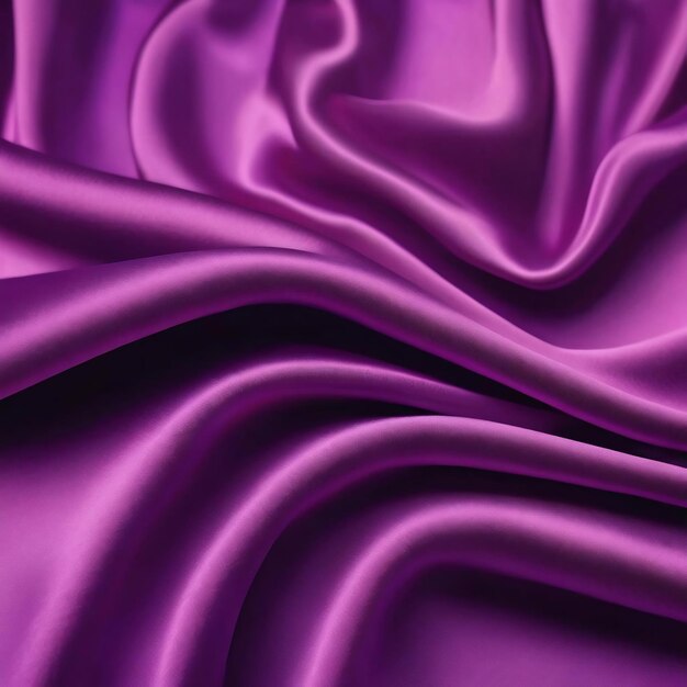 Purple wavy silk fabric texture background with light effext