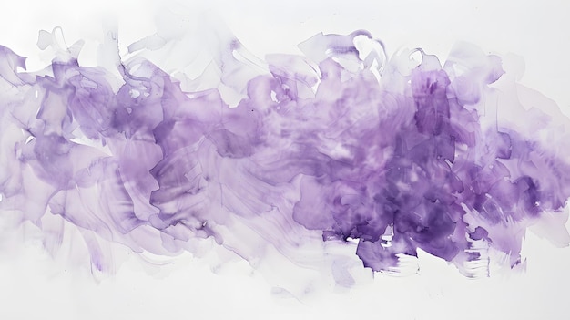 purple and white abstract watercolor art on canvas