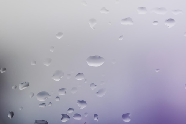 A purple and white background with water droplets on it