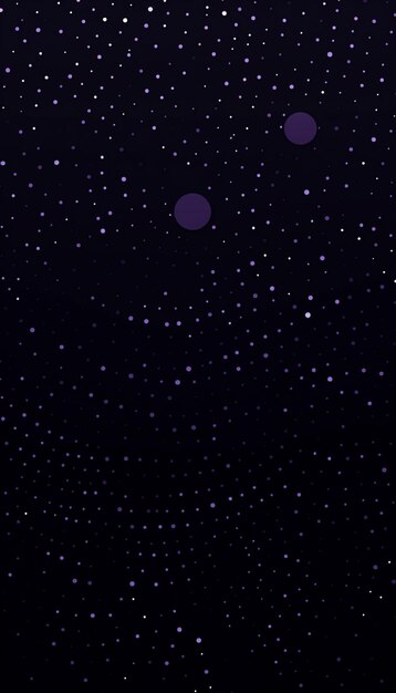 Purple and white dots on a black background generative ai