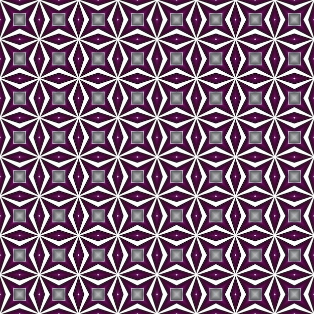 Purple and white flower pattern that is seamless and repeats.