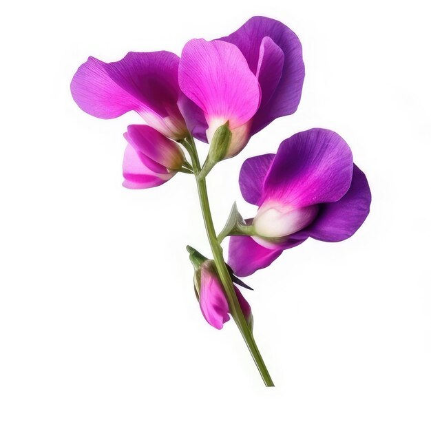 Фиолетовые и белые цветы со словом «Весна» внизу.