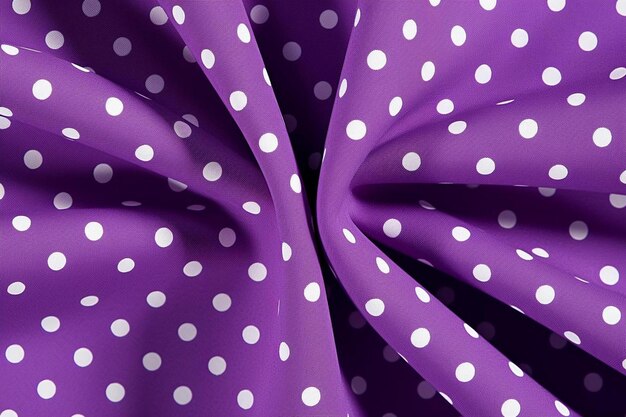 Purple and white polka dots with white polka dots on them.