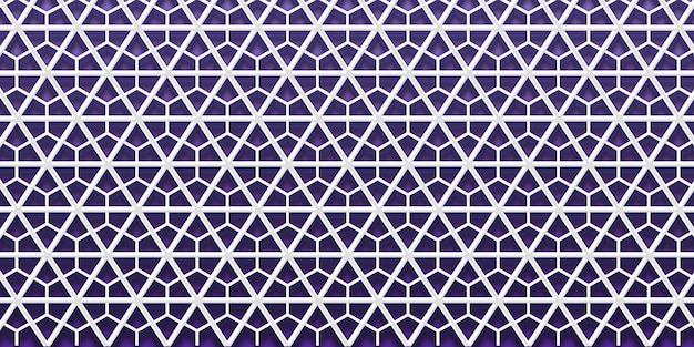 Photo purple and white seamless geometric pattern background