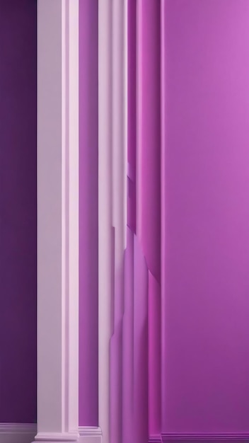 A purple and white wall with a pink and purple color