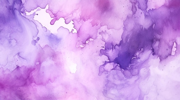 Purple and white watercolor background with a purple background