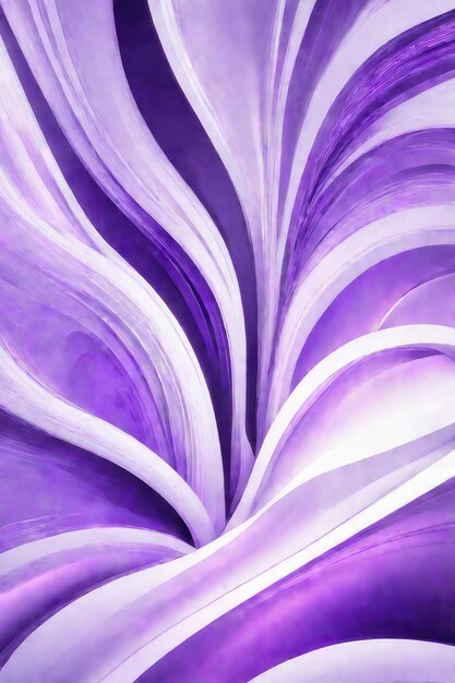 Purple and white waves abstract background