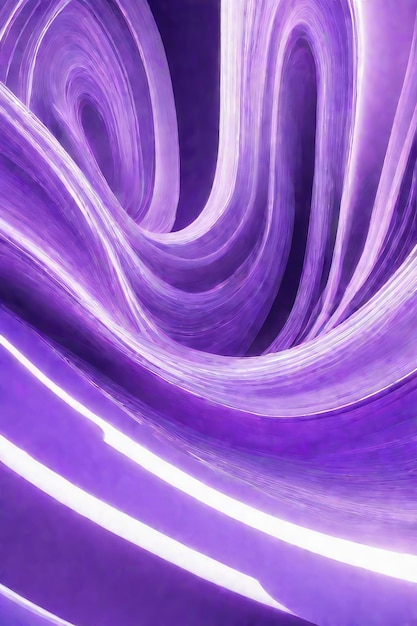 Purple and white waves abstract background