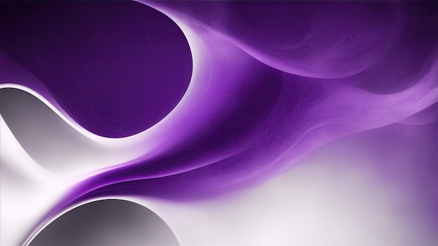 Purple and white wavy lines realistic abstract background