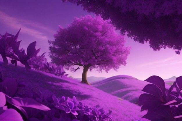 The purple world