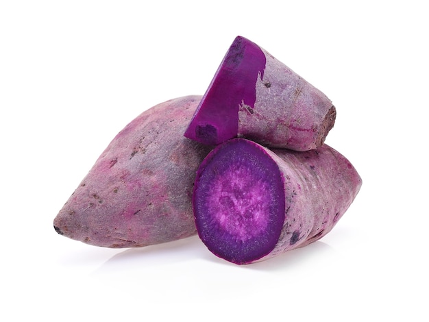 Purple yams isolated