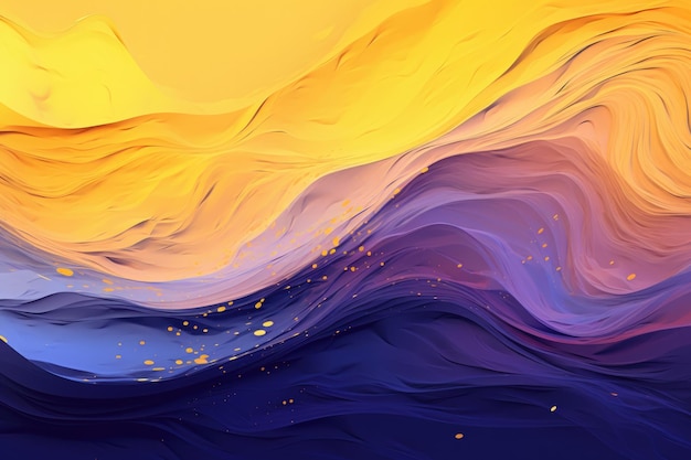 Purple Yellow Blue Space Background