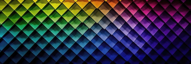 Photo purple yellow green a background of a gradient of colors in a diamond shape background generative ai