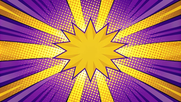 a purple and yellow star with a yellow star on it