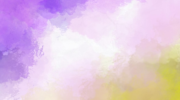 Purple Yellow Watercolor Background