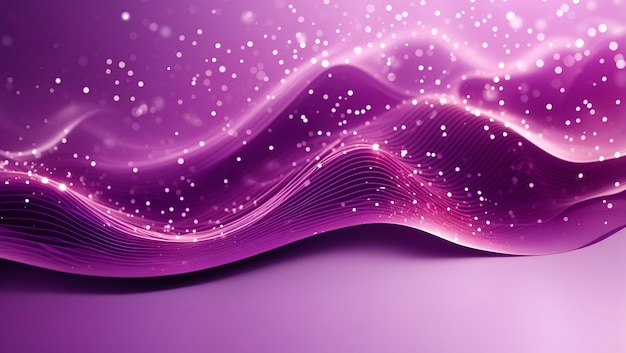 Purpole color abstract futuristic particles wave background design wallpaper