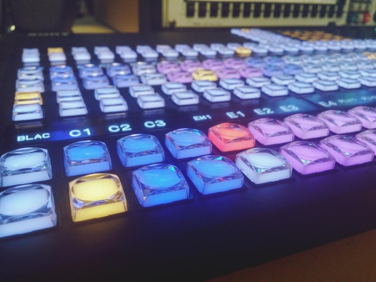 Photo push button on control panel