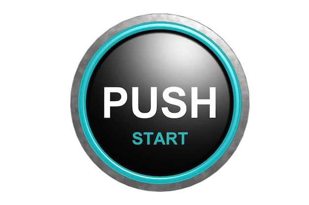 Photo push to start black button