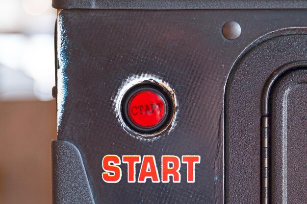 Push start button of a pinball machine