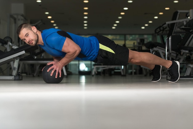 Push Ups With Medicine Ball