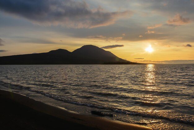 Putorana plateau Mountain Chest on Lake Glubokoe