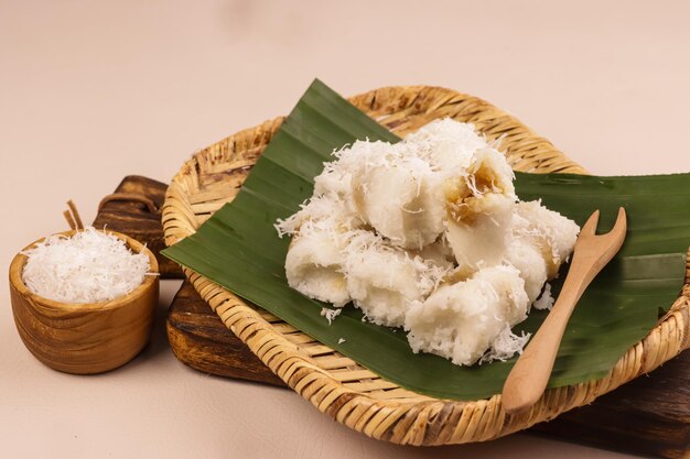 Putu Bumbung or Kue Putu Bambu is a Cake made from Rice Flour and Formed Using Bamboo Molds