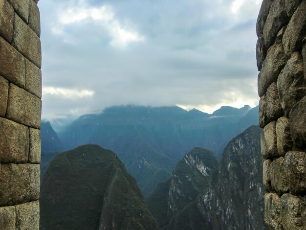Putucusi berg in Machu Picchu citadel van het Inca-rijk in Cusco Cuzco Peru