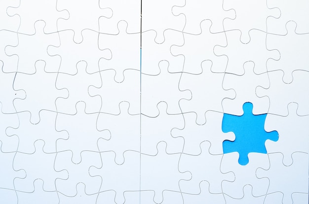 Puzzel met ontbrekend stuk