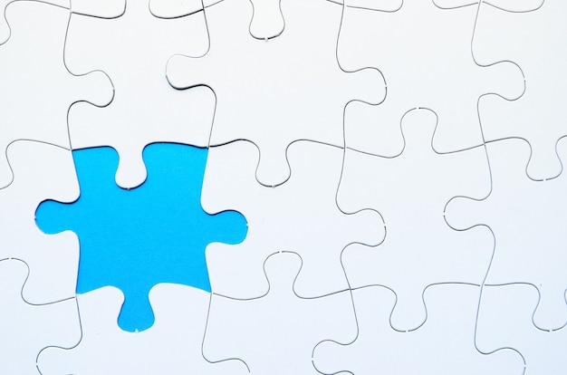 Puzzel met ontbrekend stuk