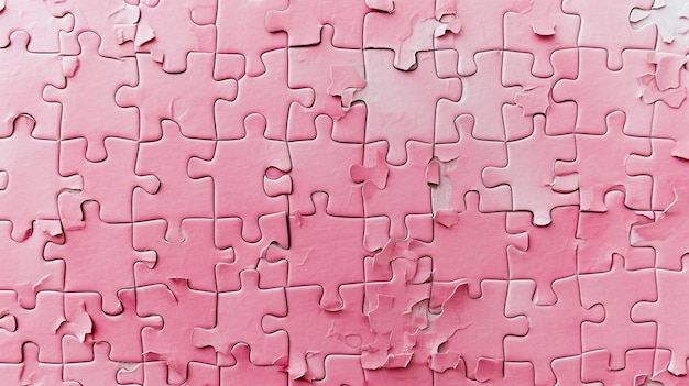 puzzelvormige textuur in roze en witte kleuren