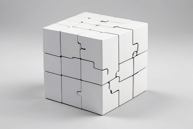 Puzzle Cube Frame Mockup