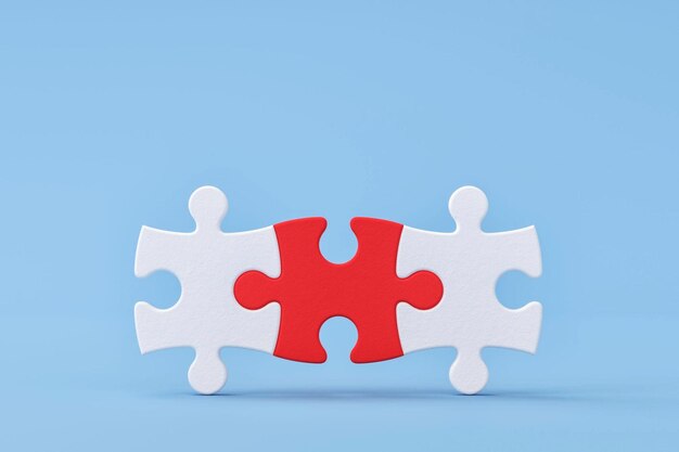 Puzzle red leadership connection