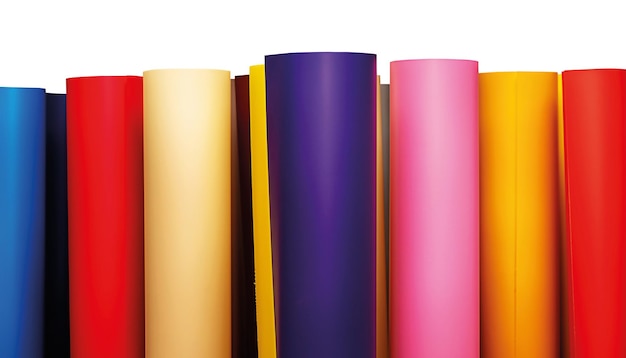 Pvc film in rolls of different colors film as material for advertising