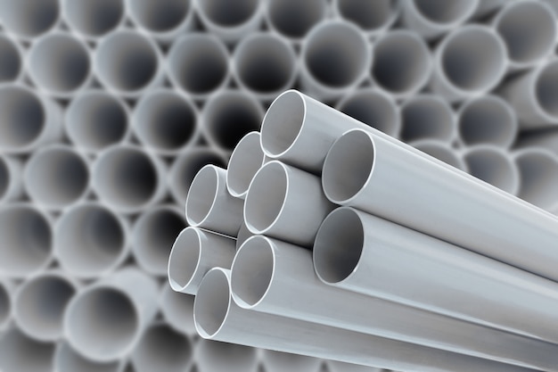 Photo pvc pipes for drinking water.