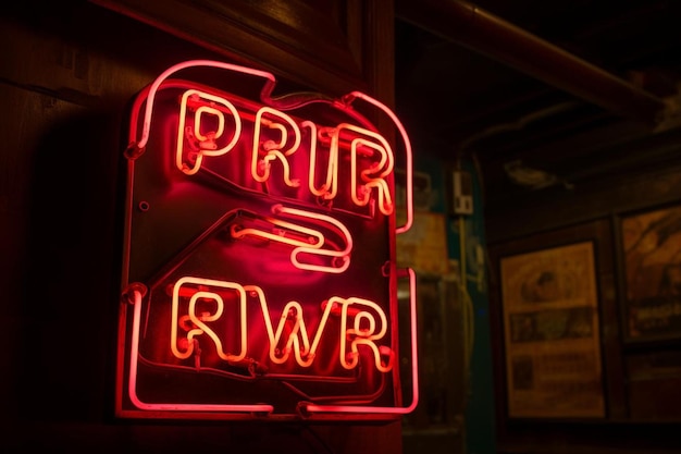 Photo pwr girl club neon sign