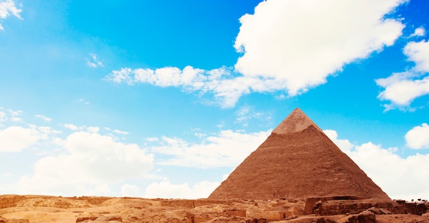 Pyramid over Blue Sky