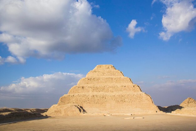 the pyramid of djoser (or djeser and zoser), or step pyramid in the saqqara necropolis, egypt