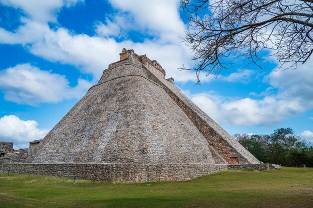 Photo pyramid of the magician in uxmal