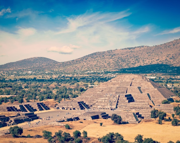 달의 피라미드. 멕시코 테오티우아칸