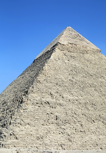 이집트 카이로 기자의 피라미드 텍스처 벽돌