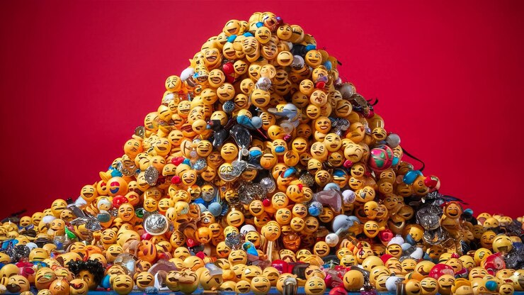 Photo a pyramid of toys with a pyramid on the top of the top