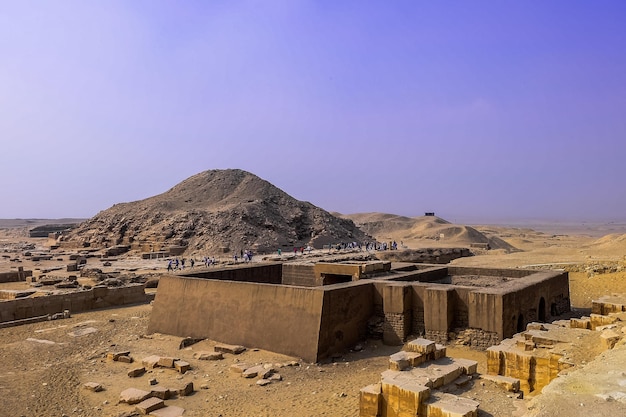 이집트 사카라에 있는 우나스의 피라미드