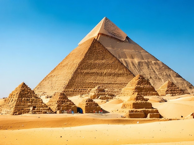 The Pyramids of Giza in Egypt Generative AI