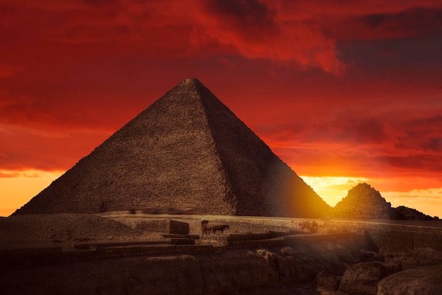 Pyramids of giza in egypt