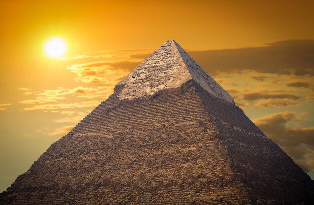 Pyramids of the pharaohs in Giza