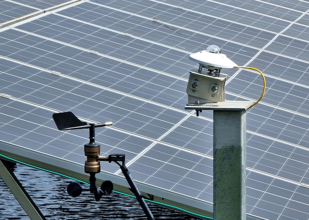 Pyranometer and Anemometer installation for Solar Rooftop system